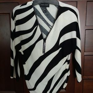Frank Lyman Black and White Women's Top